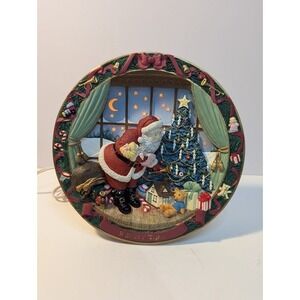 Bradford Exchange‎ 1995 A Visit From St Nick 3D Plate